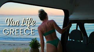 OUR BEST EVER PARK UP! Van life Greece | The reality of van life...