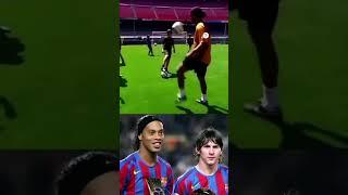 Messi Show Respect to Ronaldinho#shorts