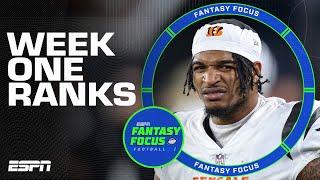 Week One Rankings + Hot Takes  | Fantasy Focus 