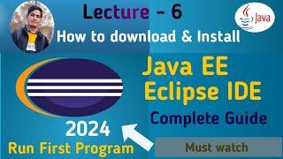 How to install Java EE Eclipse IDE on windows 7/10/11 with JDK 8 step by step| Lecture 6 | Core Java