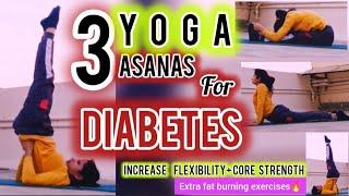 Top 3 | Yoga for diabetes | Control diabetes | 2025 | By Monafitnesst | belly fat workout