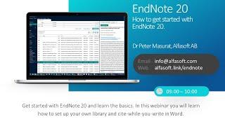How to get started with the new EndNote 20 and reference management