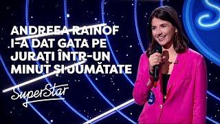 Andreea Rainof i-a dat gata pe jurați într-un minut și jumătate:“Nu cred așa ceva!” | SUPERSTAR 2021