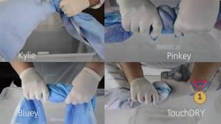 TouchDRY Absorbent Pad - Absorbency comparison