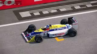 80's F1 Turbo Monsters!! | Nigel Mansell - Williams | 10 lap race at Imola historic