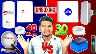 Jio AirFiber Unboxing vs Airtel AirFiber Unboxing in Tamil | Jio,Airtel AirFiber Unboxing Details