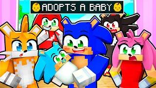 Sonic ADOPTED a BABY in Minecraft!