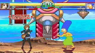 NICK54222 MUGEN: Yui Hirasawa (me) VS Marge Simpson