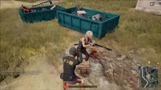 Mini-skirt (Purple) on Male plus Crouch Jump Trick PUBG PLAYERUNKNOWN'S BATTLEGROUNDS