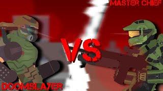 DoomSlayer VS Master Chief | Stick nodes animation (Thumbnail by Shadow Rack)