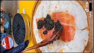 Foie Gras, Kaluga Queen Caviar, Cinco Jotas Ham, Seafood in pineapple [Luxurious Food Series]