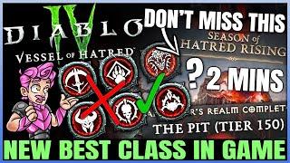 Diablo 4 - New Best Class in Season 6 - Class Power Ranking & Best Build Before BIG Balance Patch!