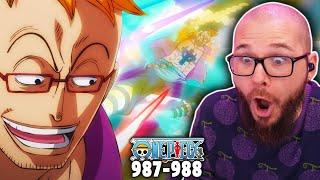 MARCO IS HERE!!! One Piece Episode 987-988 Reaction