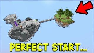 The Perfect Start + OP MINION! - Hypixel Skyblock