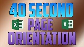 Excel 2016 : How to Change Page Layout / Orientation to Landscape