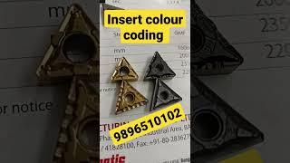 insert colour coding #cnc #cncprogramming #cnctools #cncinserts