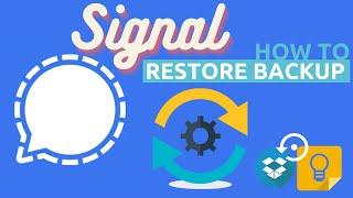 how to restore Signal chat backup on a new phone | how to use signal app