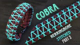 [PART 3] HOW TO MAKE COBRA KNOT WITH HERRINGBONE STITCHED PARACORD BRACELET, EASY PARACORD TUTORIAL