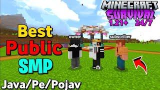 ️ New Best Free Public Smp Server For Minecraft | Java/Pe/Pojav | 24/7 Online | Anyone Can Join ️