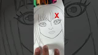 Never Draw Anime Art This Way!  | #shorts #drawing #art