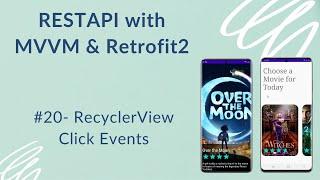 REST API with MVVM and Retrofit2 #20 - RecyclerView Click Events