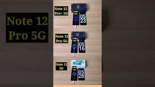 Redmi Note 12 Pro+ 5G vs Redmi Note 12 Pro 5G vs Redmi Note 12 5G Battery Charging Test  Comparison