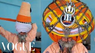 How to Tie a 200-Pound Turban -- Sikh Style! | Vogue