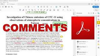 How to make comments in Adobe Acrobat Reader