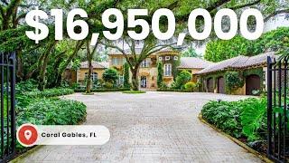 Touring an Eclectic $16,950,000 Mediterranean Miami Custom Mansion!!