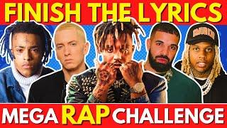 Finish The Lyrics - Most Streamed Rap Songs EVERMEGA CHALLENGE