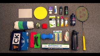 31 essential items I have in my badminton bag