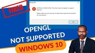 How To Fix Unsupported OpenGL In Windows 10