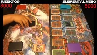 Yugioh Duel: Elemental Hero vs Inzektor - Round 1