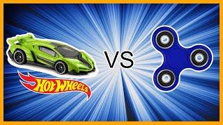 LAMBORGHINI Vs FIDGET SPINNERS - Hot Wheels