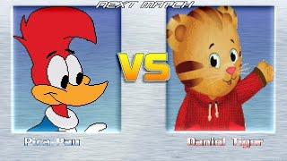 M.U.G.E.N BATTLES | Woody Woodpecker vs Daniel Tiger