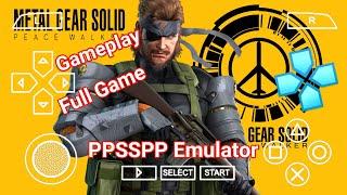 Metal Gear Solid - Peace Walker PSP Full Gameplay PPSSPP Emulator