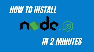 How to Install Node on Mac in 2 minutes