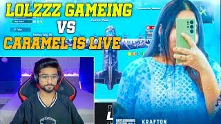 Pochinki Fight LoLzZz Gaming vs Caramel is Live Girl Gamer vs LoLzZz Gaming i Rush AJ Video