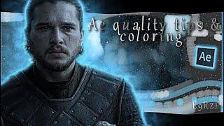 Ae quality tips | Sharpen & Coloring