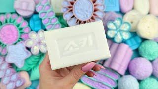 [ASMR]SOAP&GLITTERSoap boxes with foam&starchCrushing soap 4K 바삭바삭한 비누clay cracking