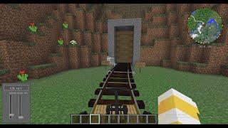 Minecraft: Garfield Valley. Handcar ride on abandoned branch to Old Tunnel