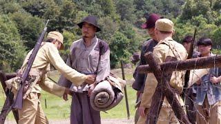 Anti-Japanese Movie! Japs pose as villagers, but a single glance reveals them to Nationalist Army.