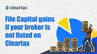 How to file Capital Gains Taxes on ClearTax||ITR for Share Market Income|| AY 2024-25 ITR Filing