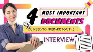 Top 4 Most Important Documents Must Prepare For The Interview | Job Majestic