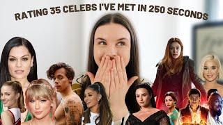 RATING ALL 35 CELEBS I'VE MET IN 250 SECONDS // BEST and WORST celebrity experiences