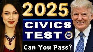 New 2025 U.S. Citizenship Test, USCIS 1 to 100 Civics Test Questions and Answers, Ciudadania, Trump