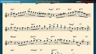 How to play ”Fly me to the Moon“ with your Tenor Saxophone · including a transcribed solo