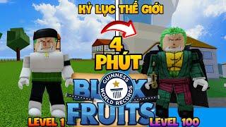 CÔNG KAME trở thành KỶ LỤC GIA trong Blox Fruits / WORLD RECORD level 1 - level 100 in Blox Fruits