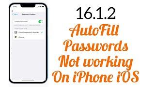 How to fix AutoFill Passwords Not Working on iPhone iOS 16|16.1.2