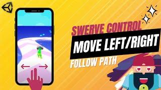 How i move the player left or right while he is following a path in unity3d